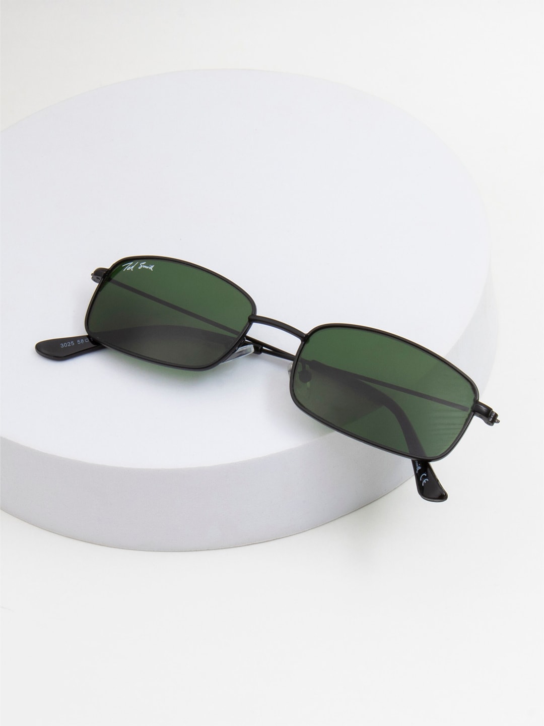 Ted Smith Unisex Rectangle Sunglasses with Polarised Lens CANDY-X_C6