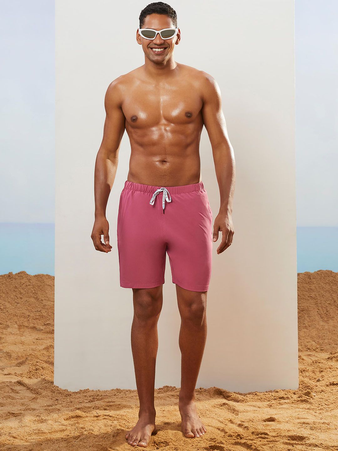 CMGE Men Solid Swim Shorts-image-48