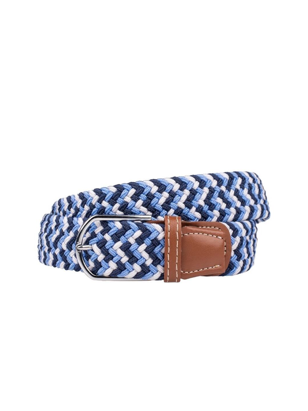 The Tie Hub Men Braided Stretchable Canvas Belt-picture-35