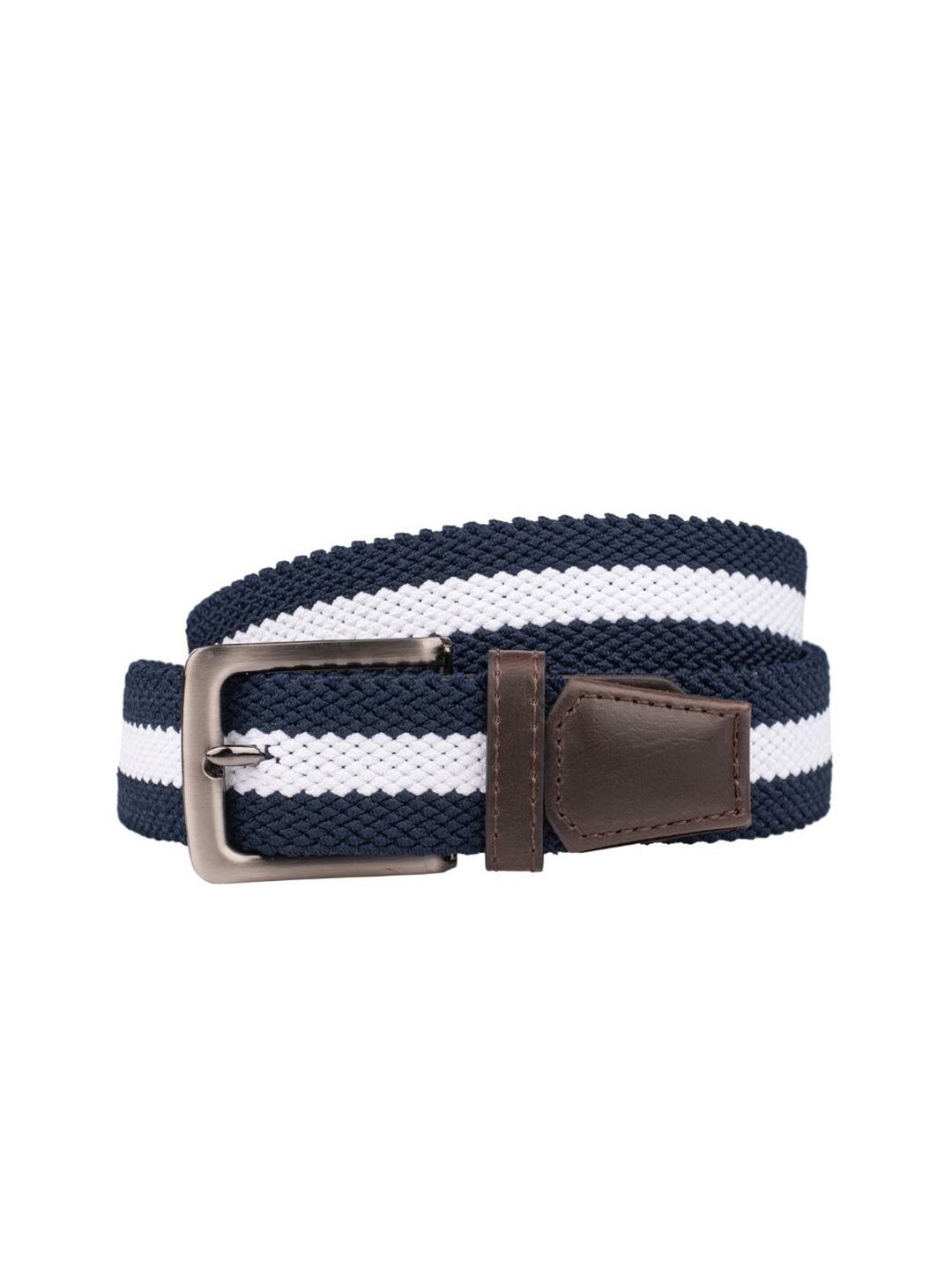 The Tie Hub Men Braided Stretchable Canvas Belt-picture-20