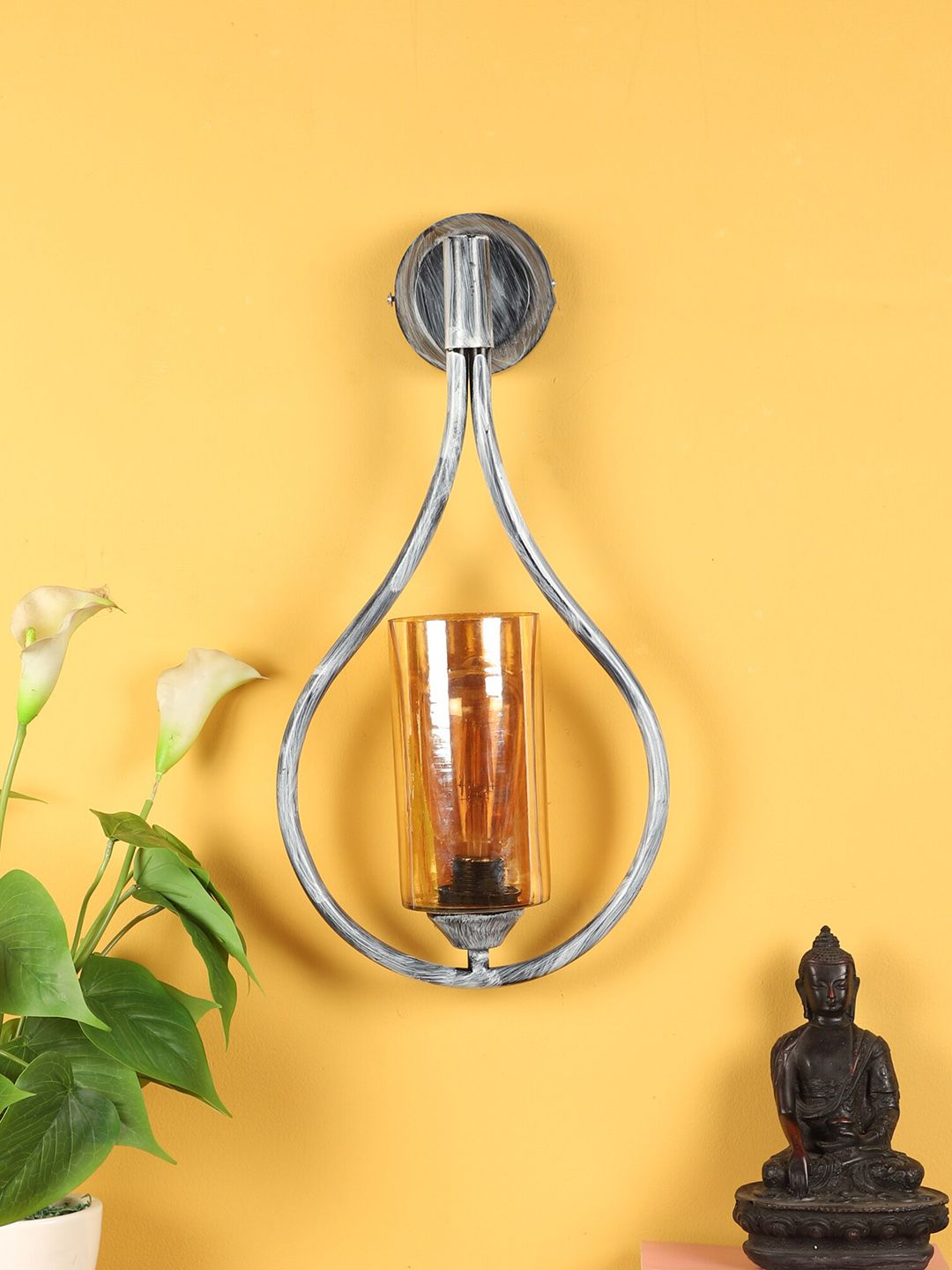 decorativeray Grey Iron Cylinder Shaped Contemporary Wall Lamp-picture-3