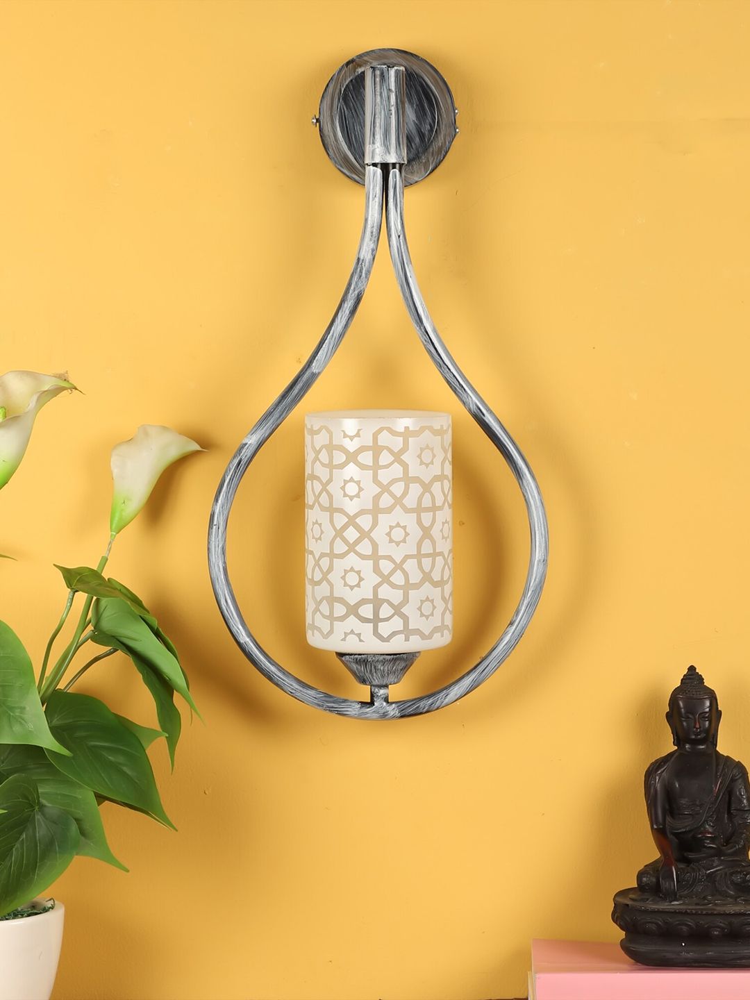 decorativeray Grey Cylinder Shaped Wall Lamp-picture-0