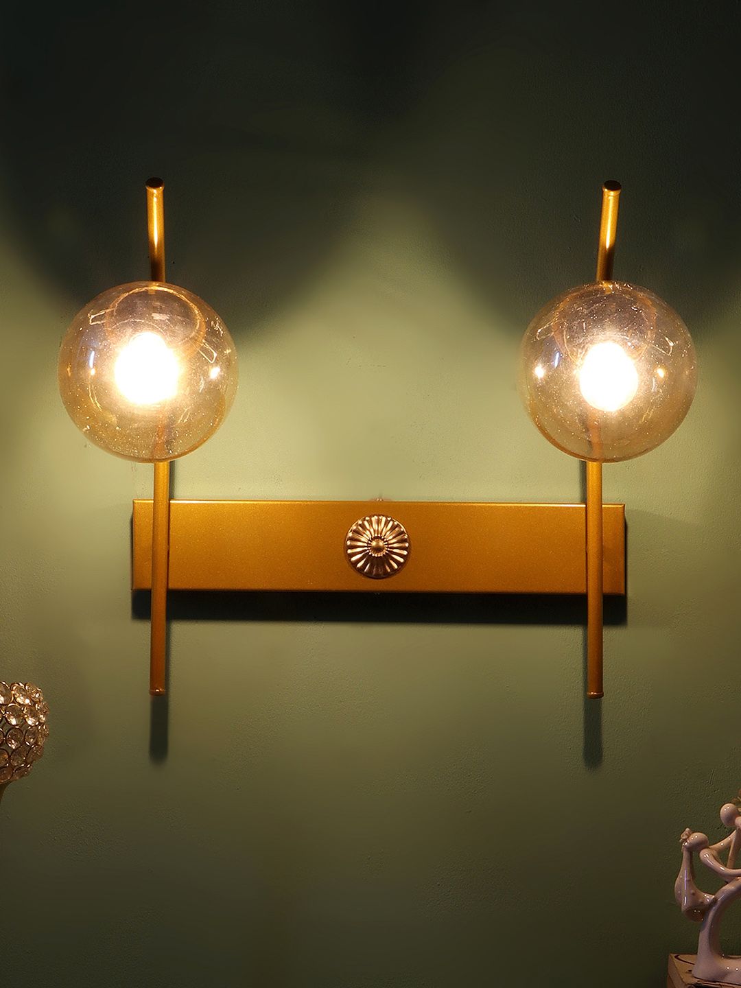 decorativeray Gold Toned Metal Wall Lamps-image-22