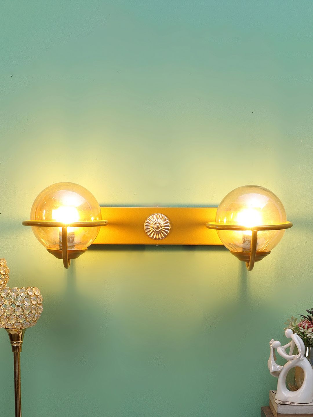 decorativeray Gold Toned Metal Wall Lamps-image-46