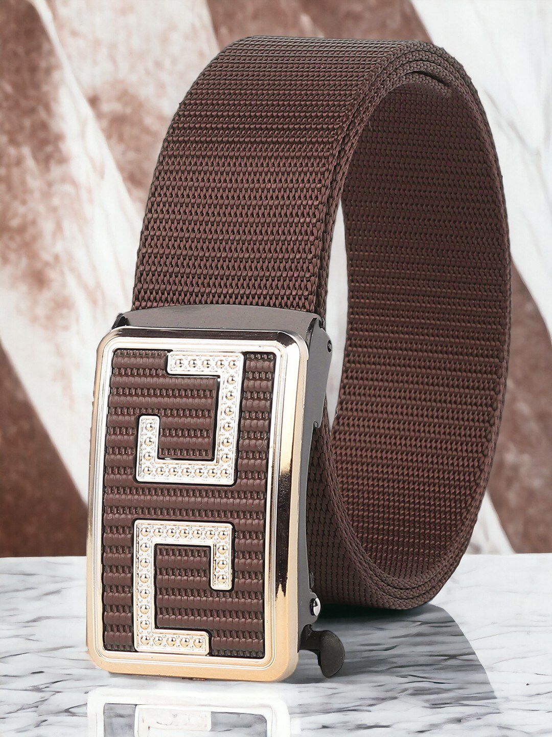 ZORO Men Textured Canvas Belt-picture-12
