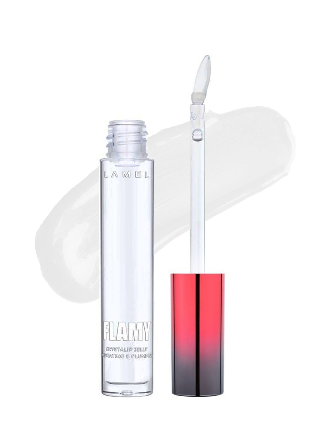 LAMEL Flamy Crystalip Jelly Lightweight & Non-Sticky Lip Gloss 3g - Lucent 401-image-33