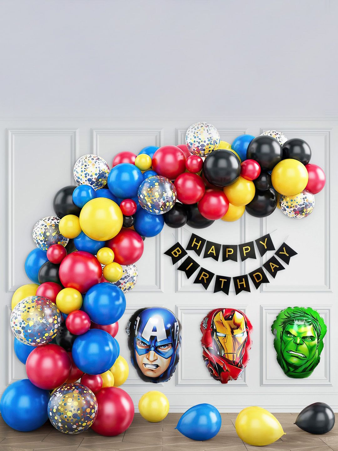 Special You Yellow & Blue 71Pcs Balloons Decoration Items-picture-24