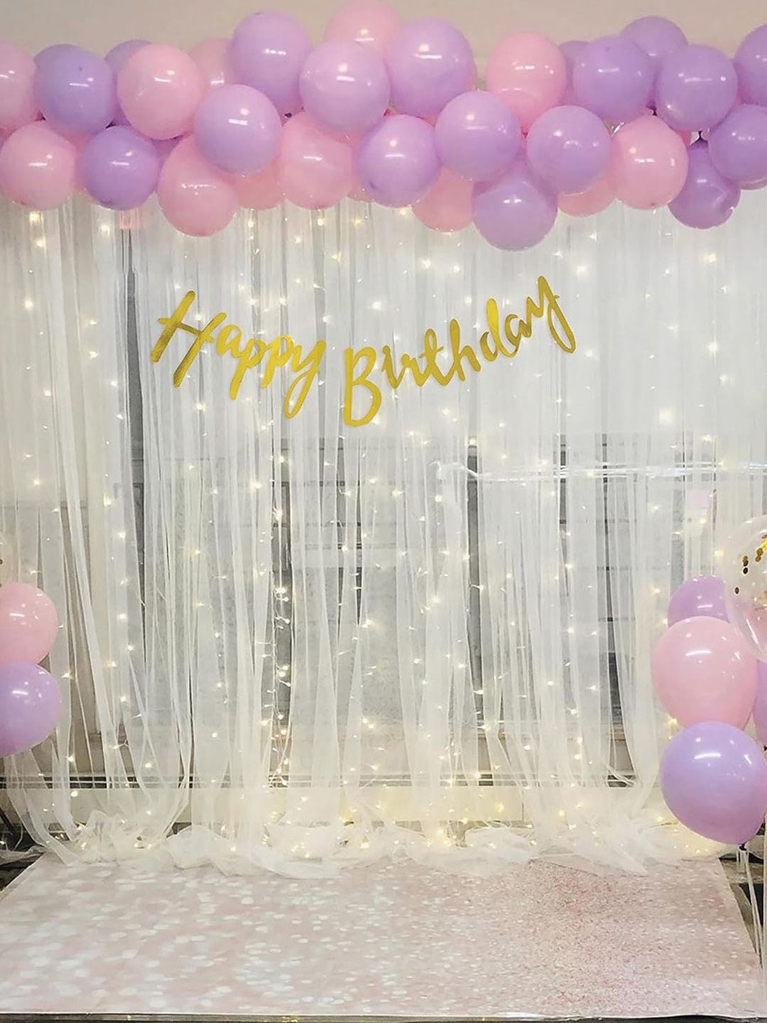 Special You 58 Pcs Pink & Purple Birthday Decor-picture-16