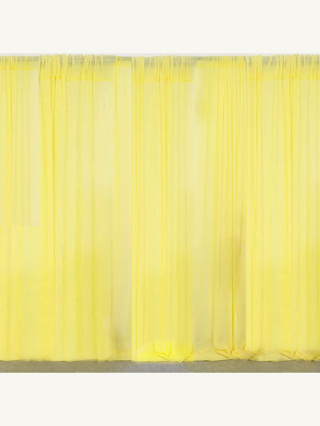 Special You Yellow 2 Pieces Haldi Backdrop Decoration Curtains-picture-10