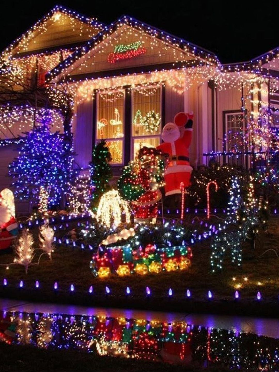 XERGY 2 Pieces 30 LED Tear Drop Shaped Outdoor Garden Solar String Lights-image-30
