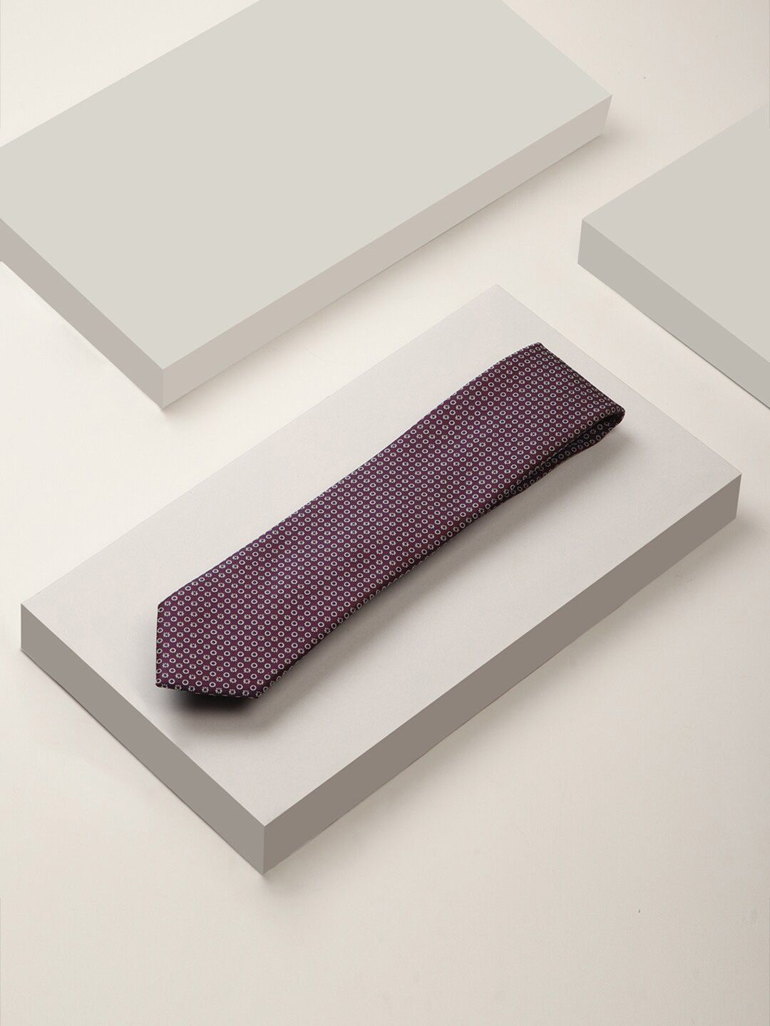 Louis Philippe Men Woven Design Skinny Tie-picture-39