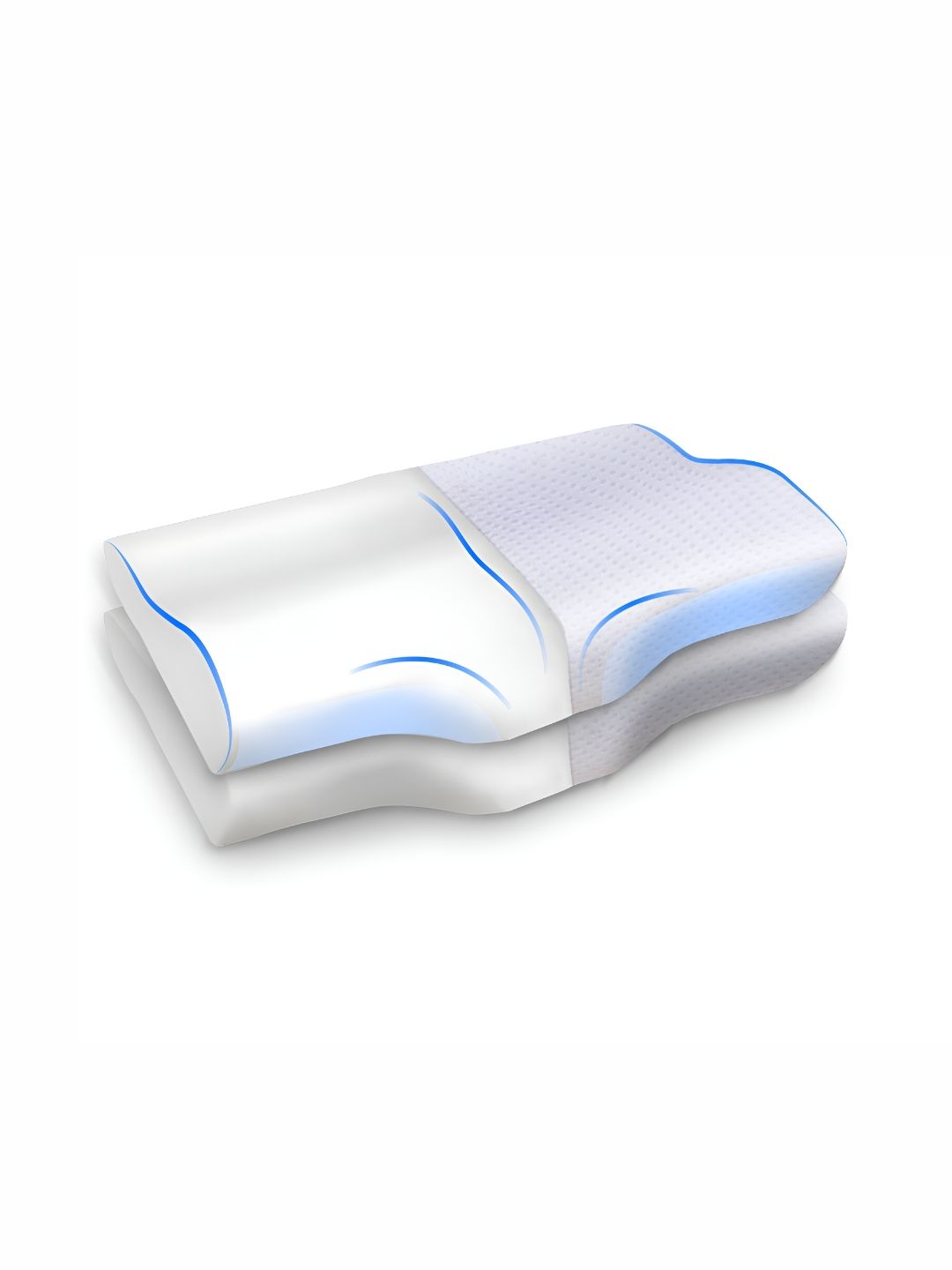 Sleepsia White 2 Pieces Memory Foam Filled Sleep Pillows-picture-13