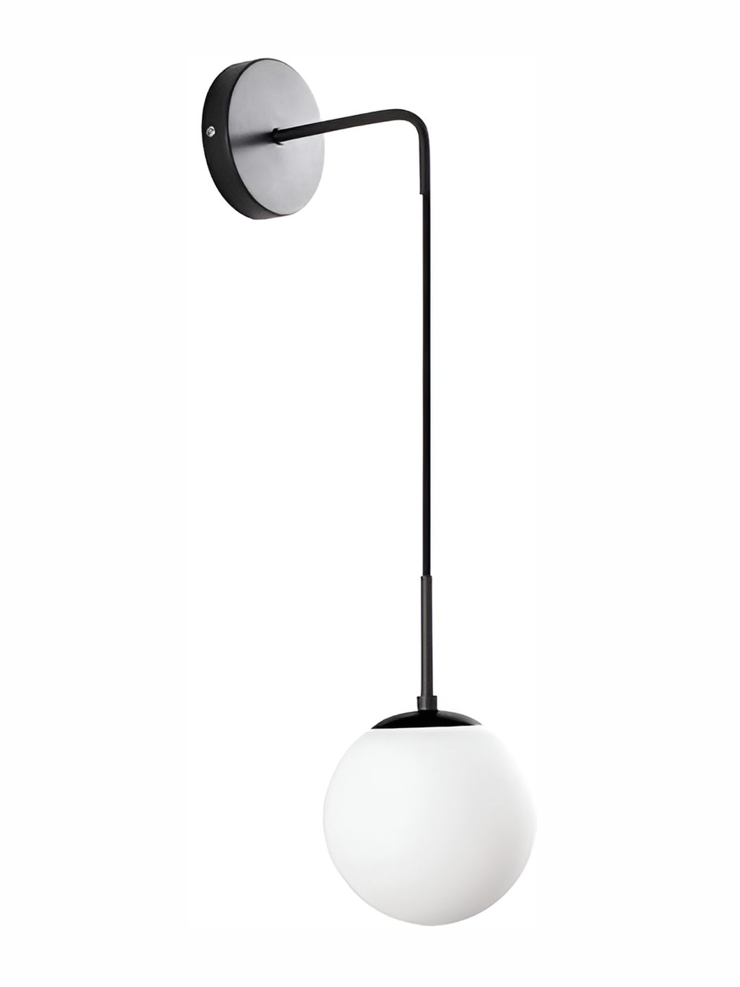 Areezo Black & White Metal Spherical Wall Lamp-picture-23