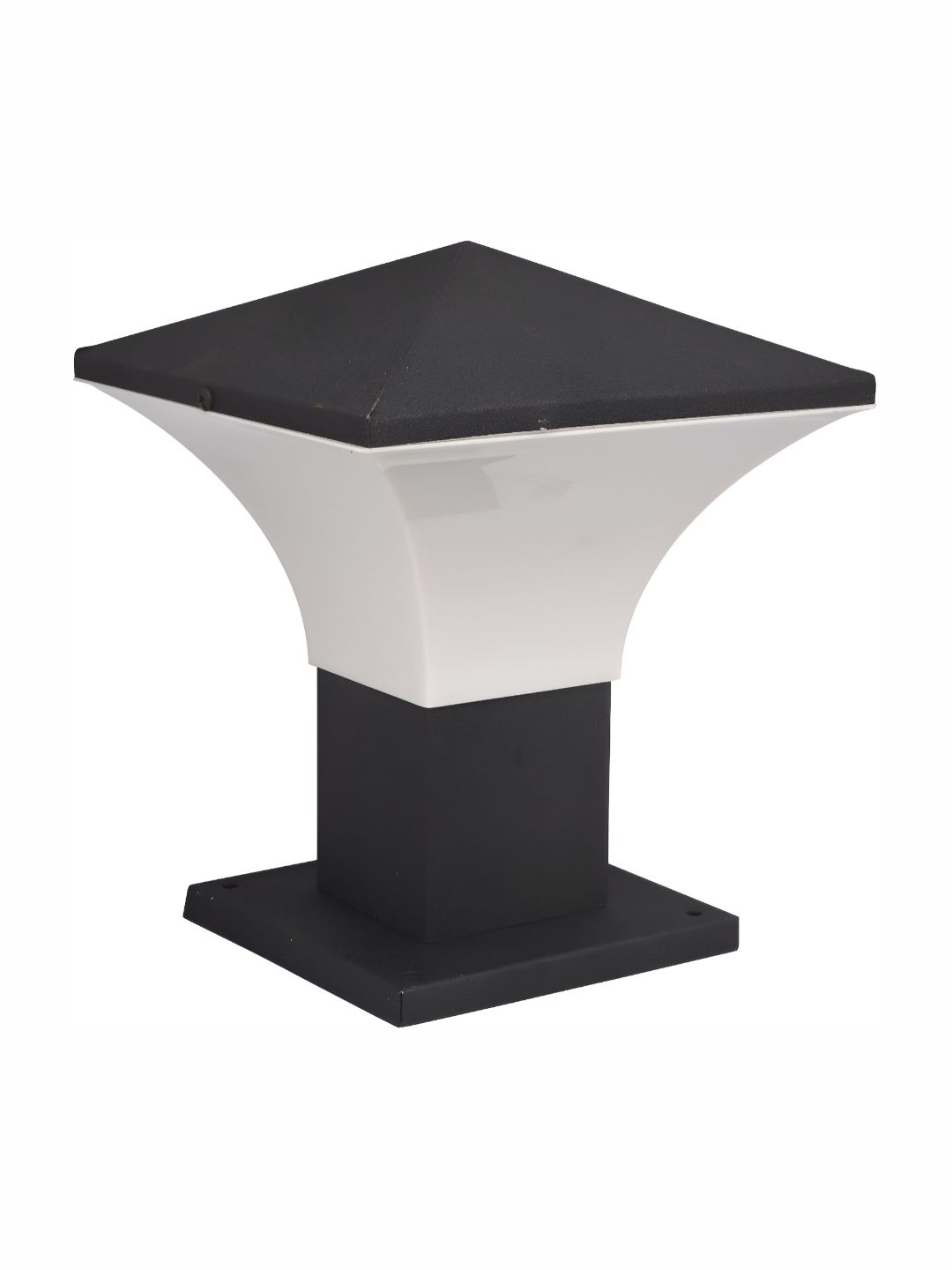 Areezo White & Black Outdoor Gate Lamp-picture-28
