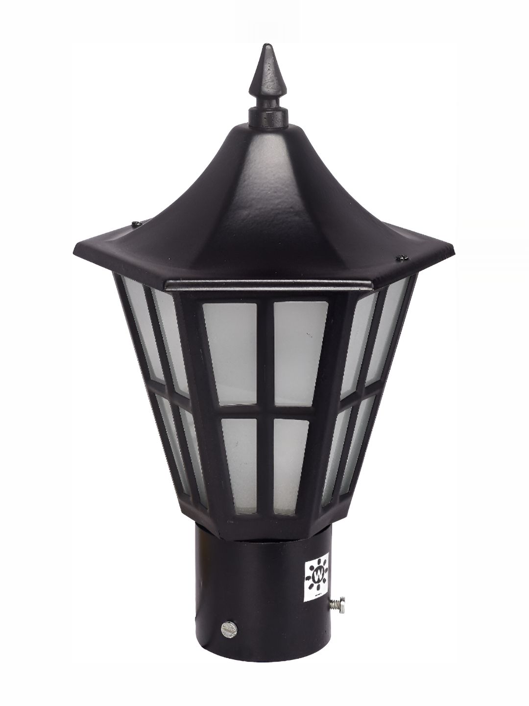 Areezo 3-pcs Black & White Textured Outdoor Gate Lamps-image-3