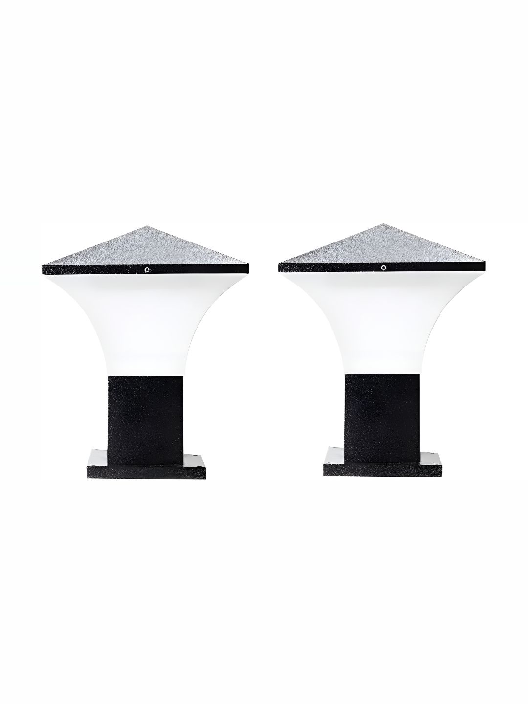 Areezo 2-pcs Black & White Outdoor Gate Lamp-image-40