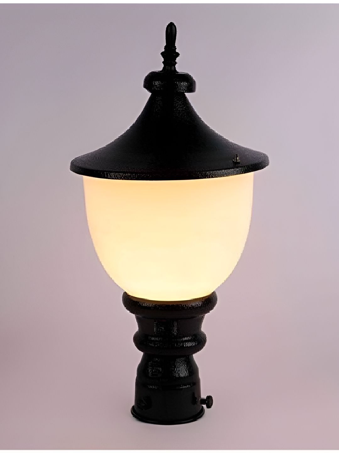 Areezo Black & White Outdoor Gate Lamp-picture-24