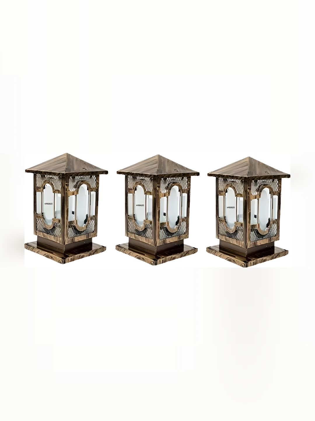 Areezo 3-pcs Transparent Outdoor Gate Lamps-image-13