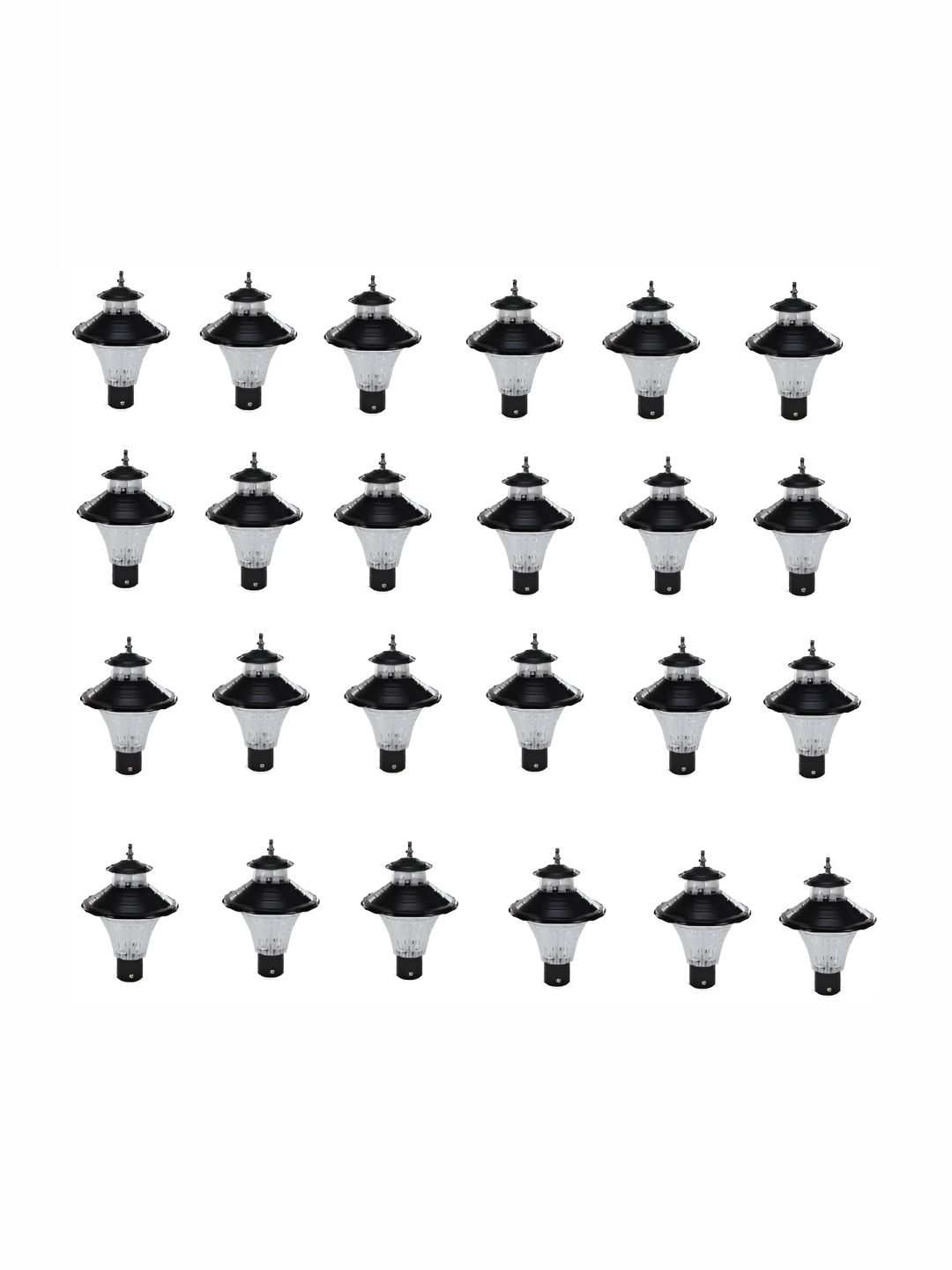 Areezo 24-pcs Black Outdoor Gate Lamps-picture-38