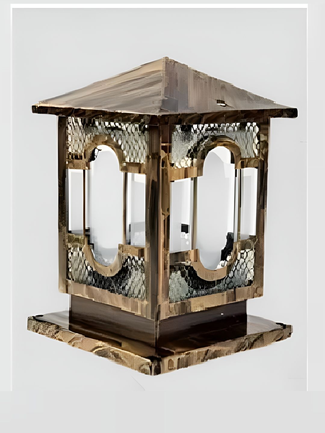 Areezo Brown Antique Outdoor Gate Lamp-picture-21