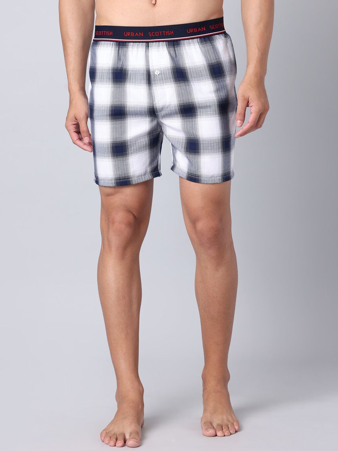 URBAN SCOTTISH Checked Pure Cotton Boxers USBX043-picture-36