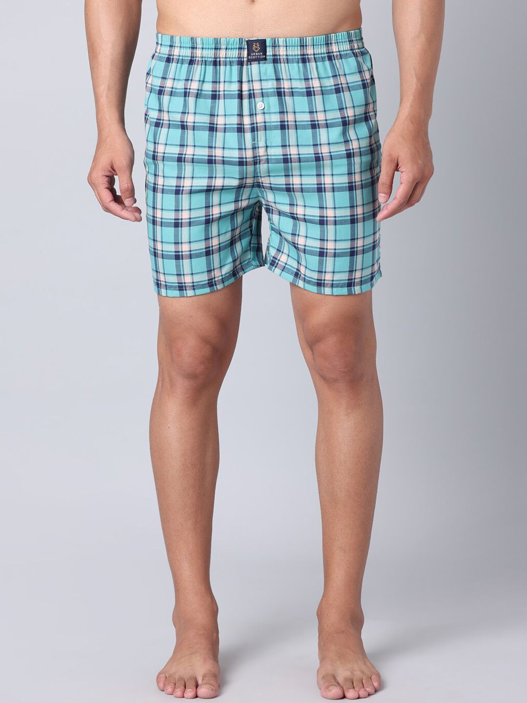 URBAN SCOTTISH Checked Pure Cotton Boxers USBX047-picture-43