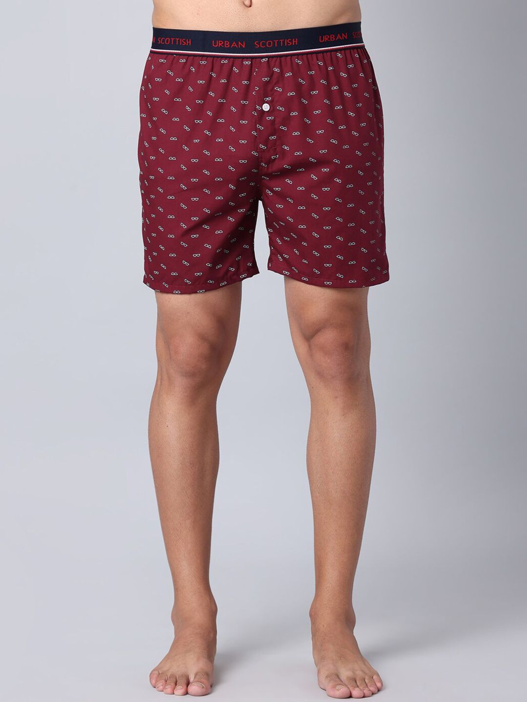 URBAN SCOTTISH Printed Pure Cotton Boxers USBX053-image-24
