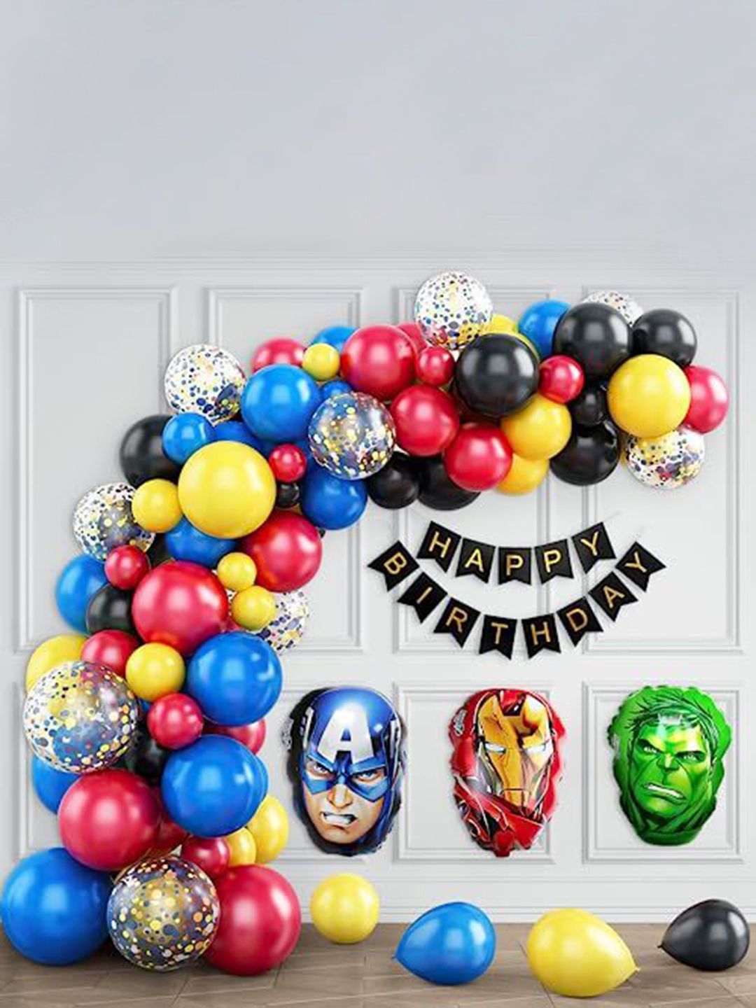 Special You Green & Blue Avengers Foil Balloon Festive Decor-picture-30