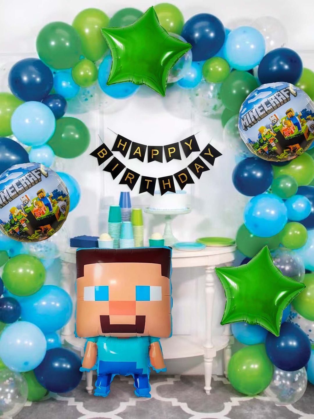 Special You 68-Pcs Blue & Green Theme Happy Birthday kit-picture-14