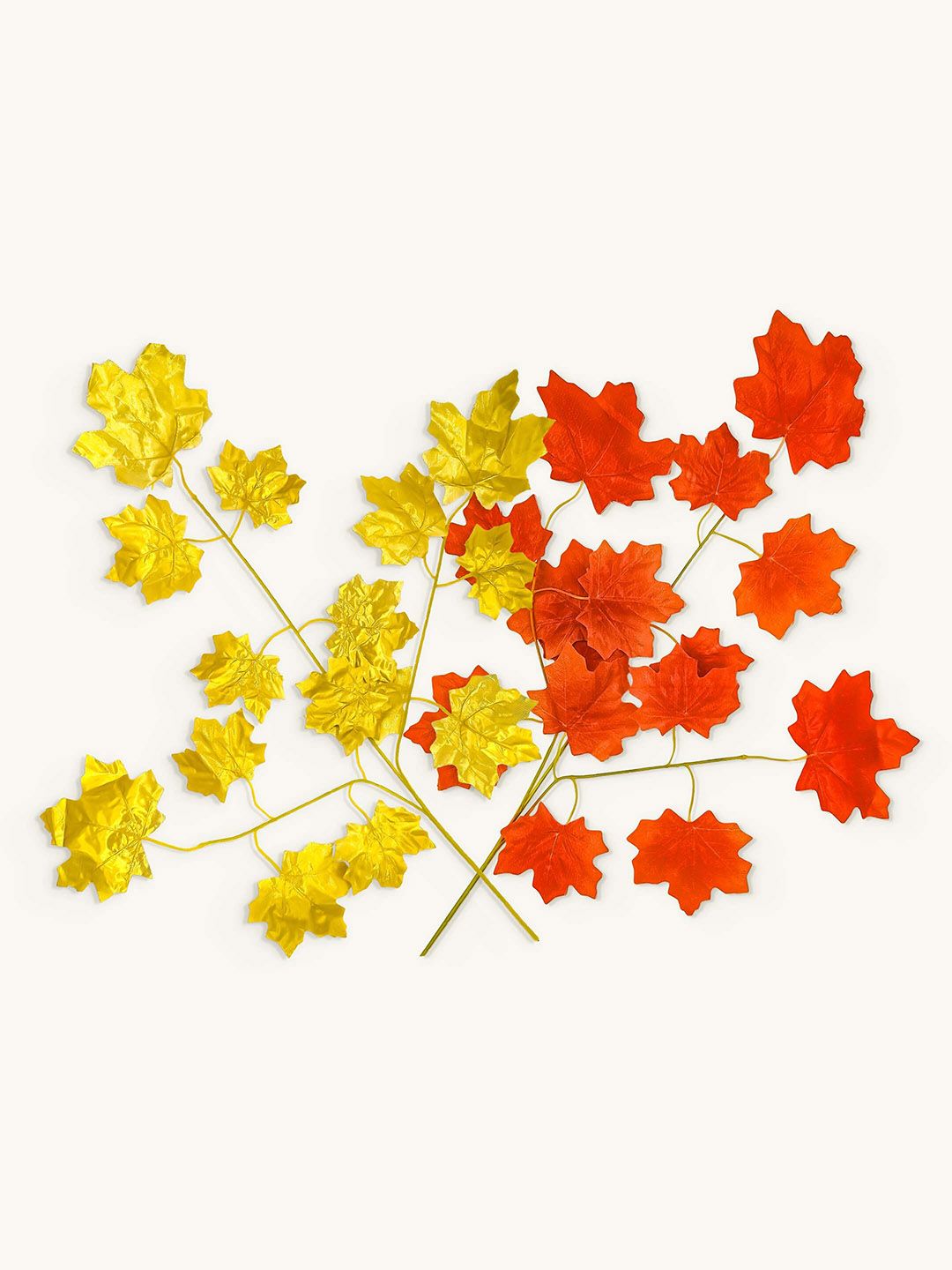 Special You Yellow & Red 12 Pieces Maple Leaves-picture-22