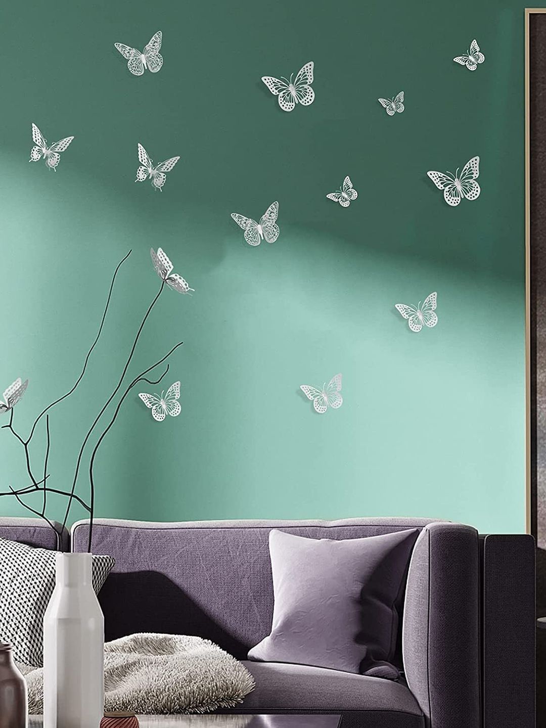 Special You Grey 24Pcs 3D Butterflies Wall Stickers-image-20