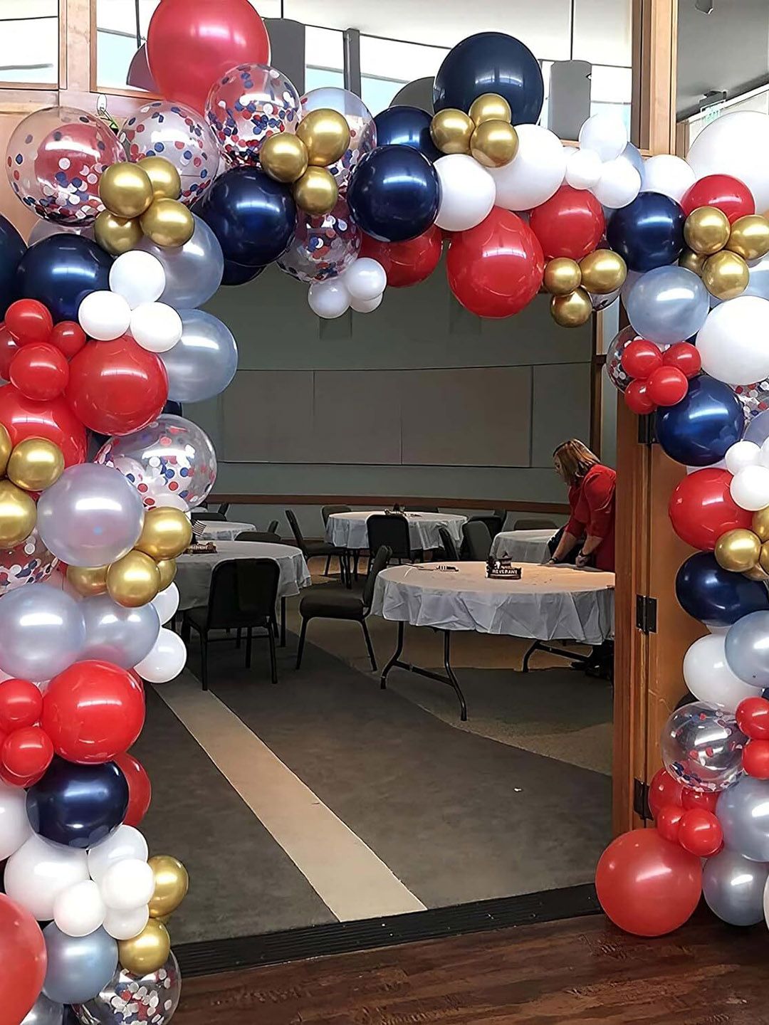 Special You Blue & Red 100 Pcs Balloons Festive Decor