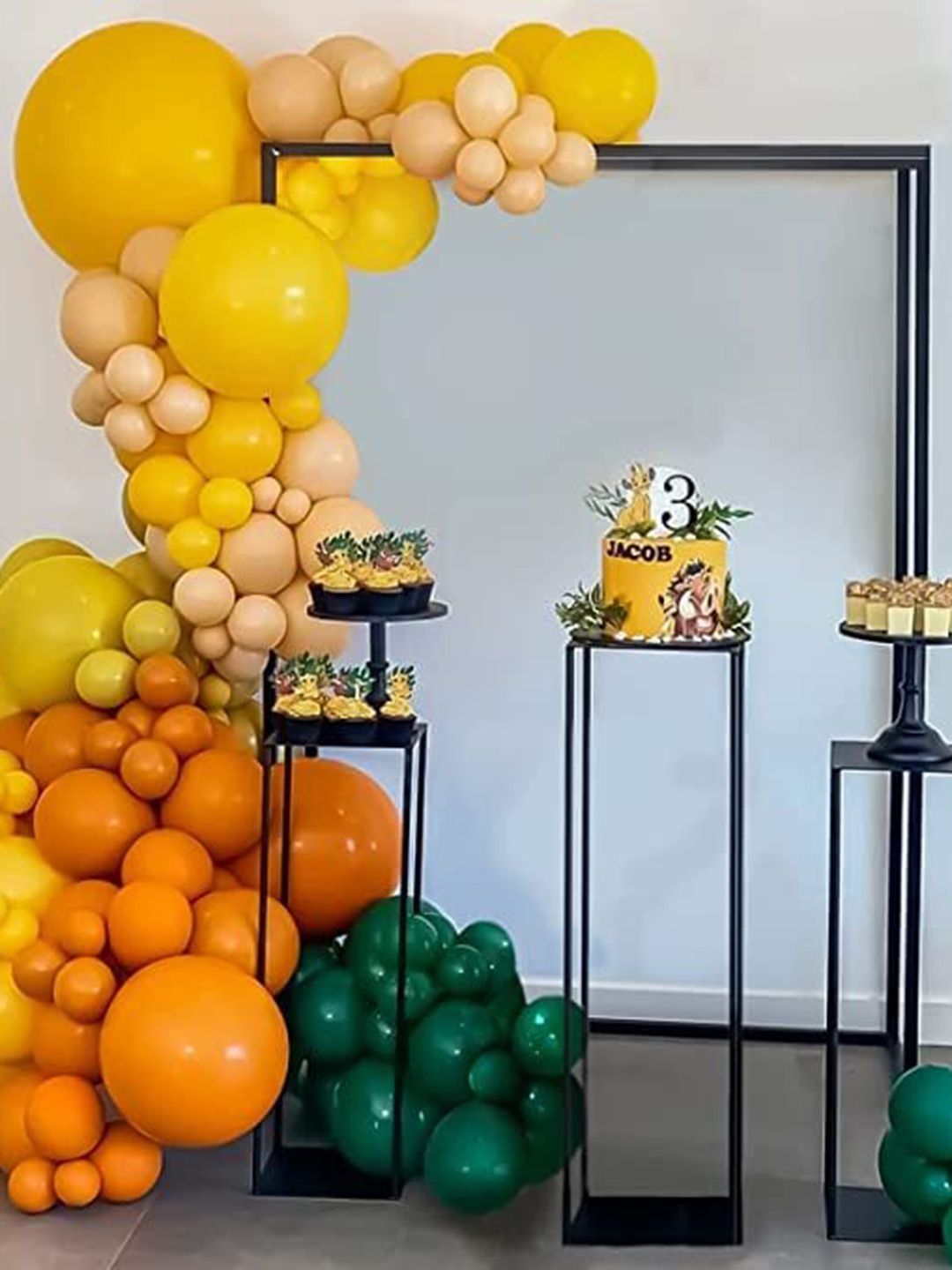 Special You Yellow & Orange 63-Pcs Coloured Balloons Decoration Items-picture-26