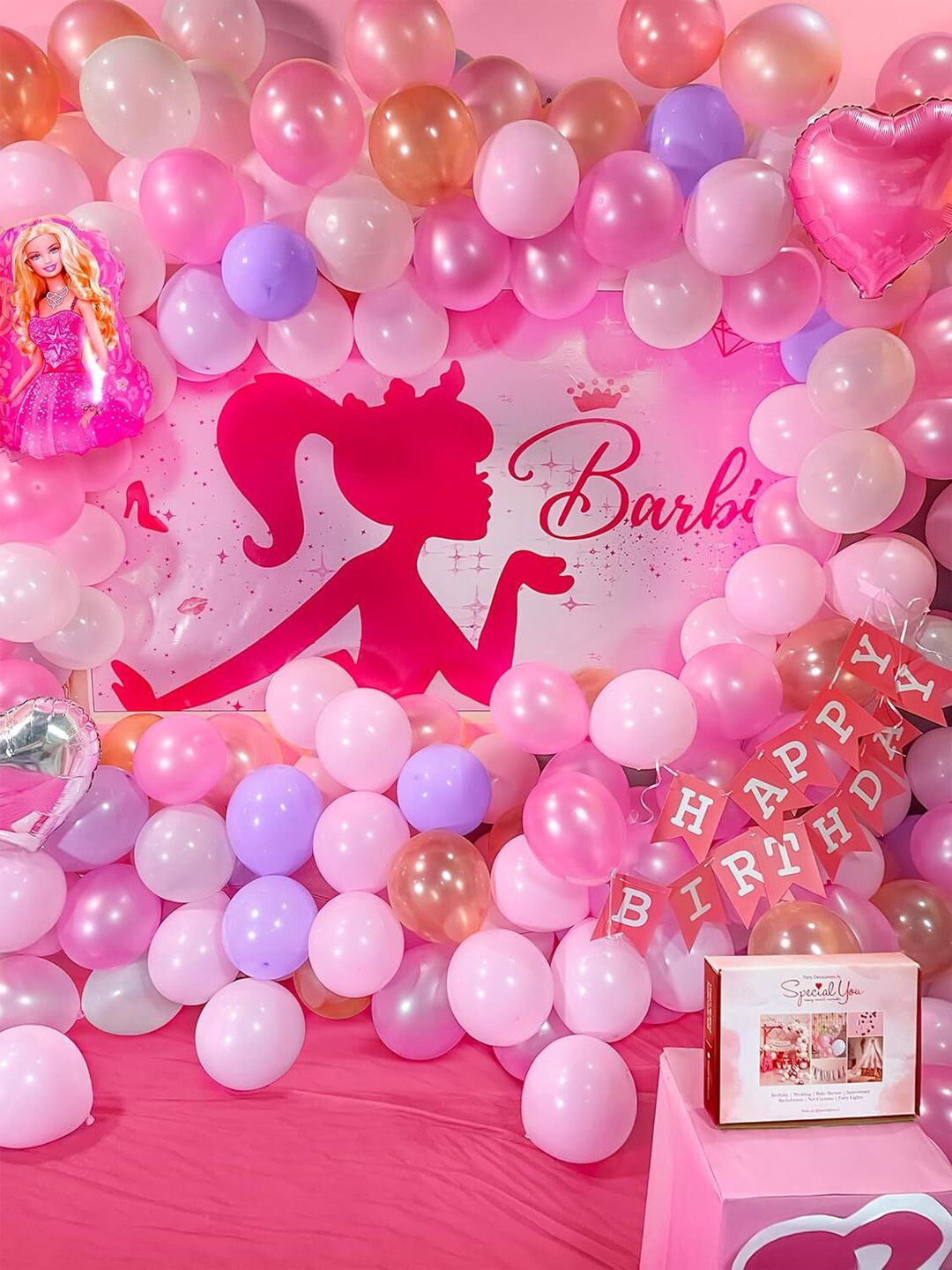 Special You Purple & Pink 79-Pcs Birthday Decor Set-picture-25