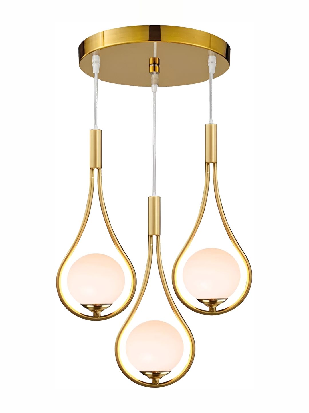 Areezo Gold-Toned Spherical Shaped Ceiling Lamp-image-29