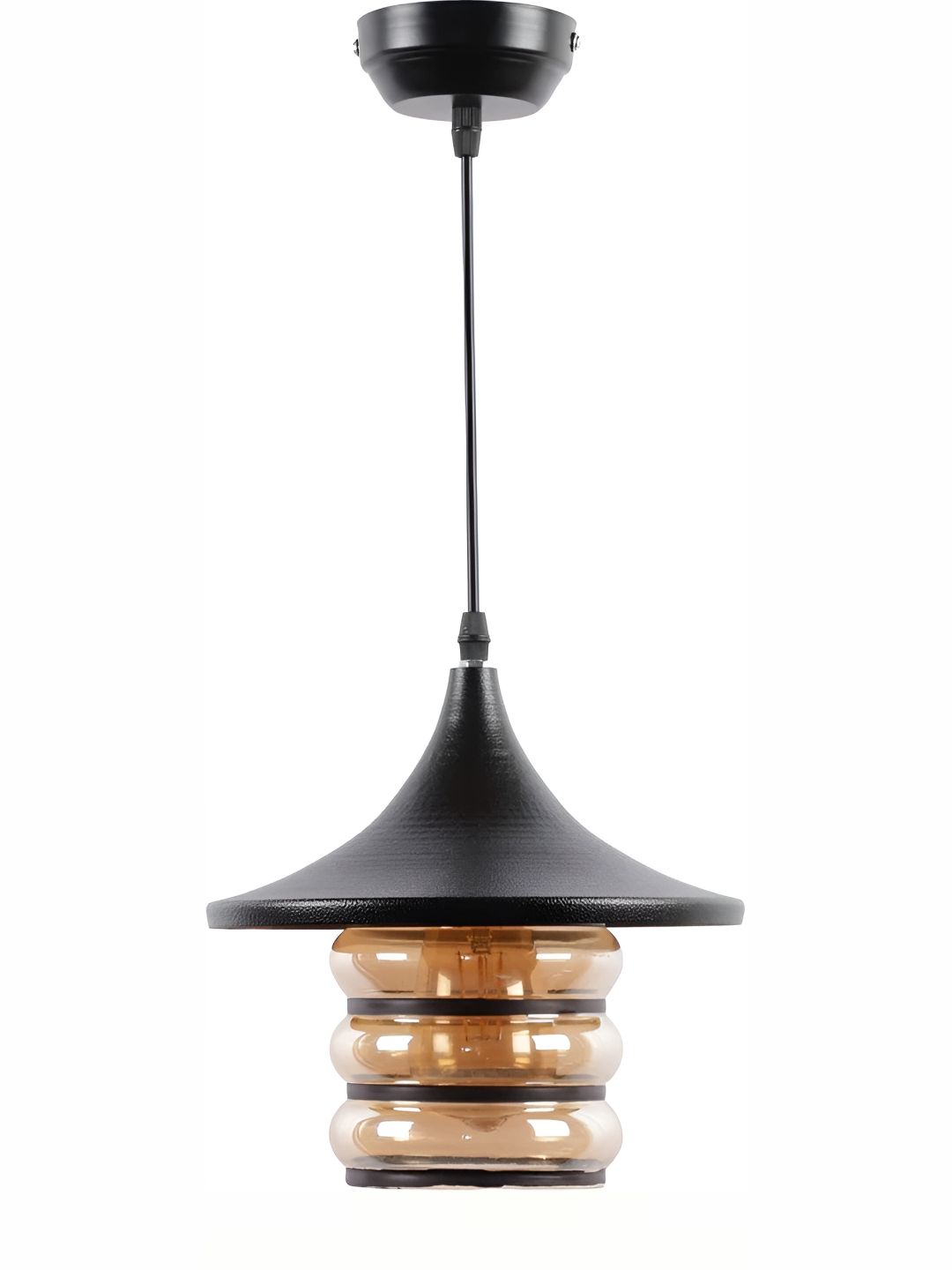 Areezo Black & Yellow Cylindrical Shaped Ceiling Lamp-image-46