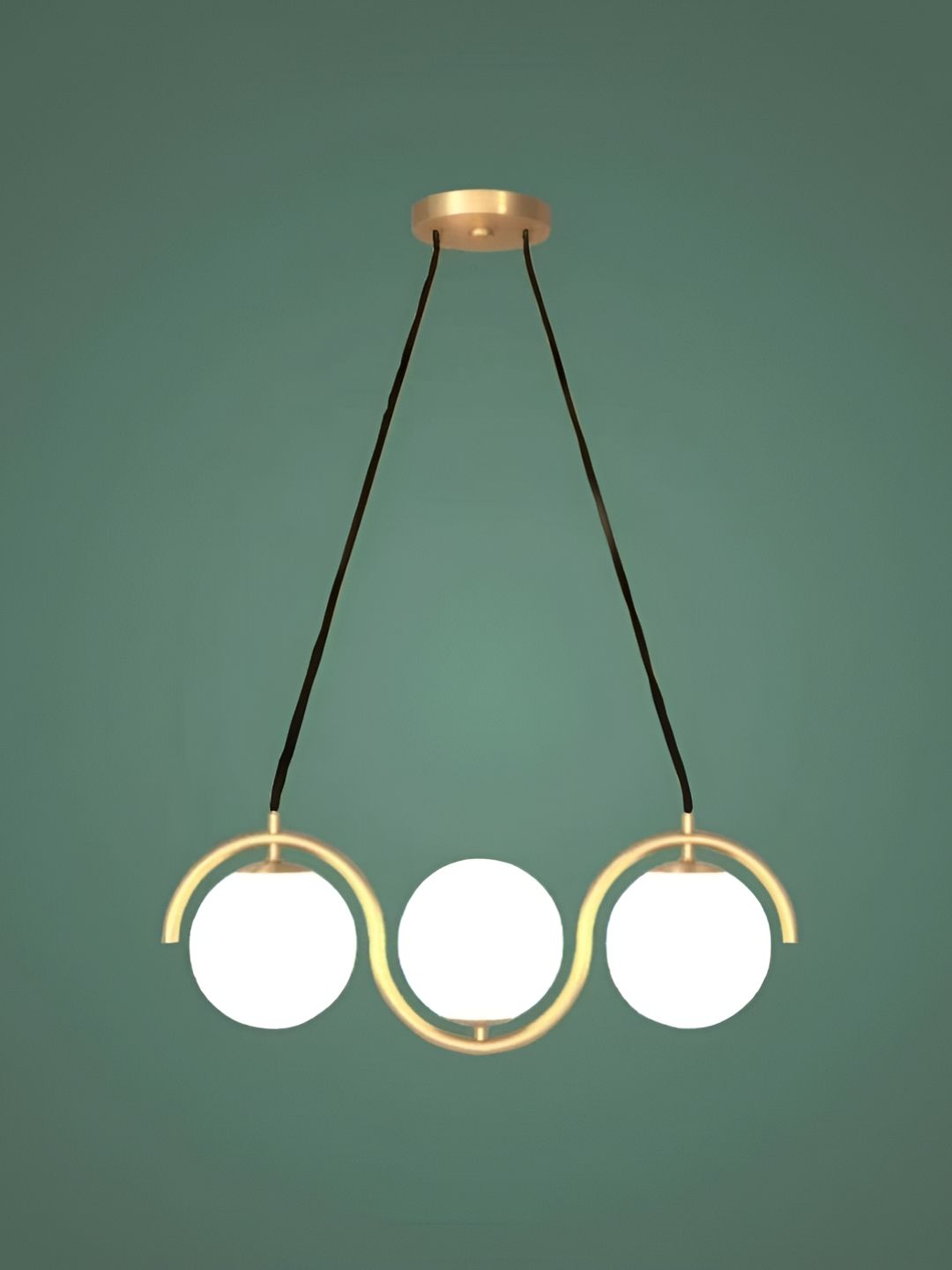 Areezo Gold-Toned Metal Contemporary Ceiling Lamp-image-39