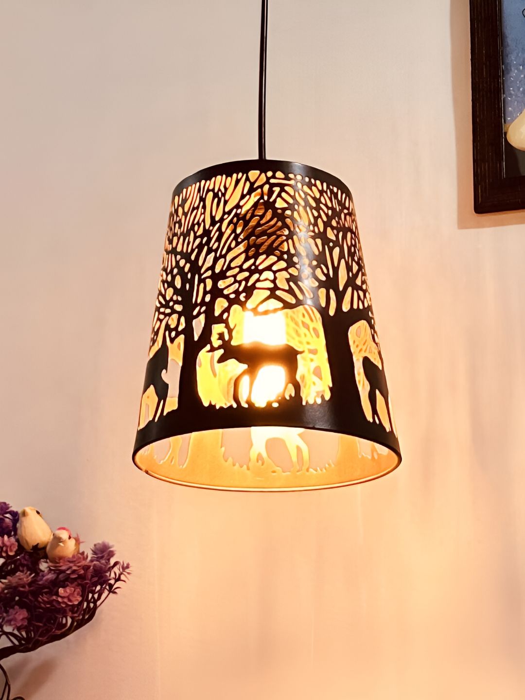 Areezo Black Textured Ceiling Lamp-image-2