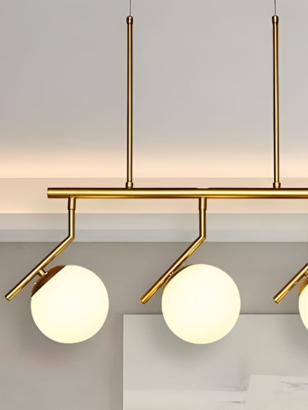 Areezo Gold-Toned Metal Contemporary Ceiling Lamp-image-29