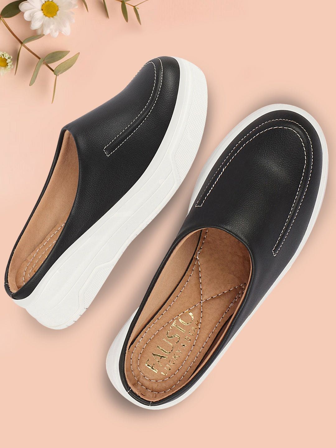 FAUSTO Women Round Toe Lightweight Mule Sneakers-picture-13