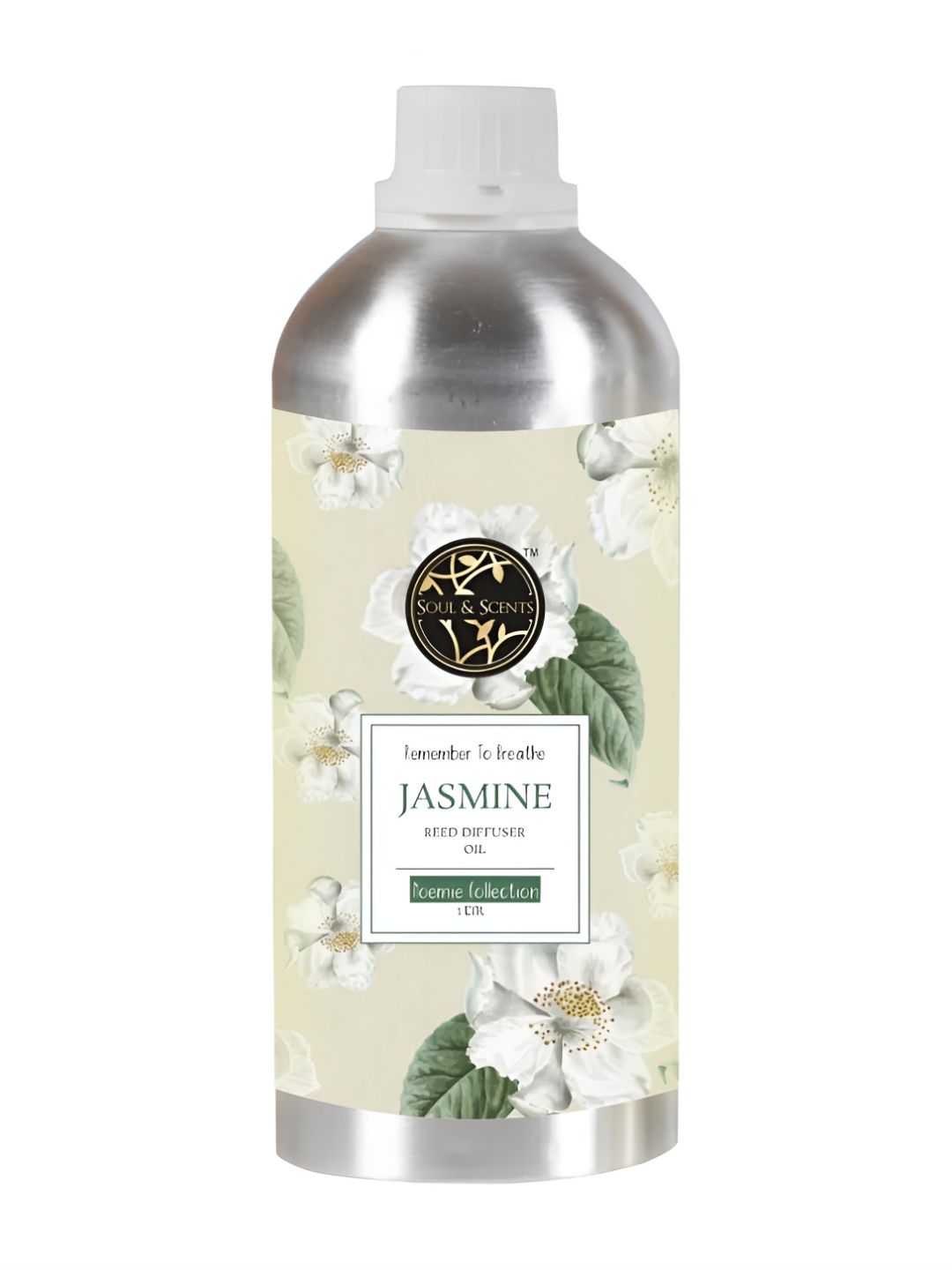 SOUL & SCENTS Green Jasmine Fragrance Reed Diffuser Set With Free 18 Reed Sticks-image-15