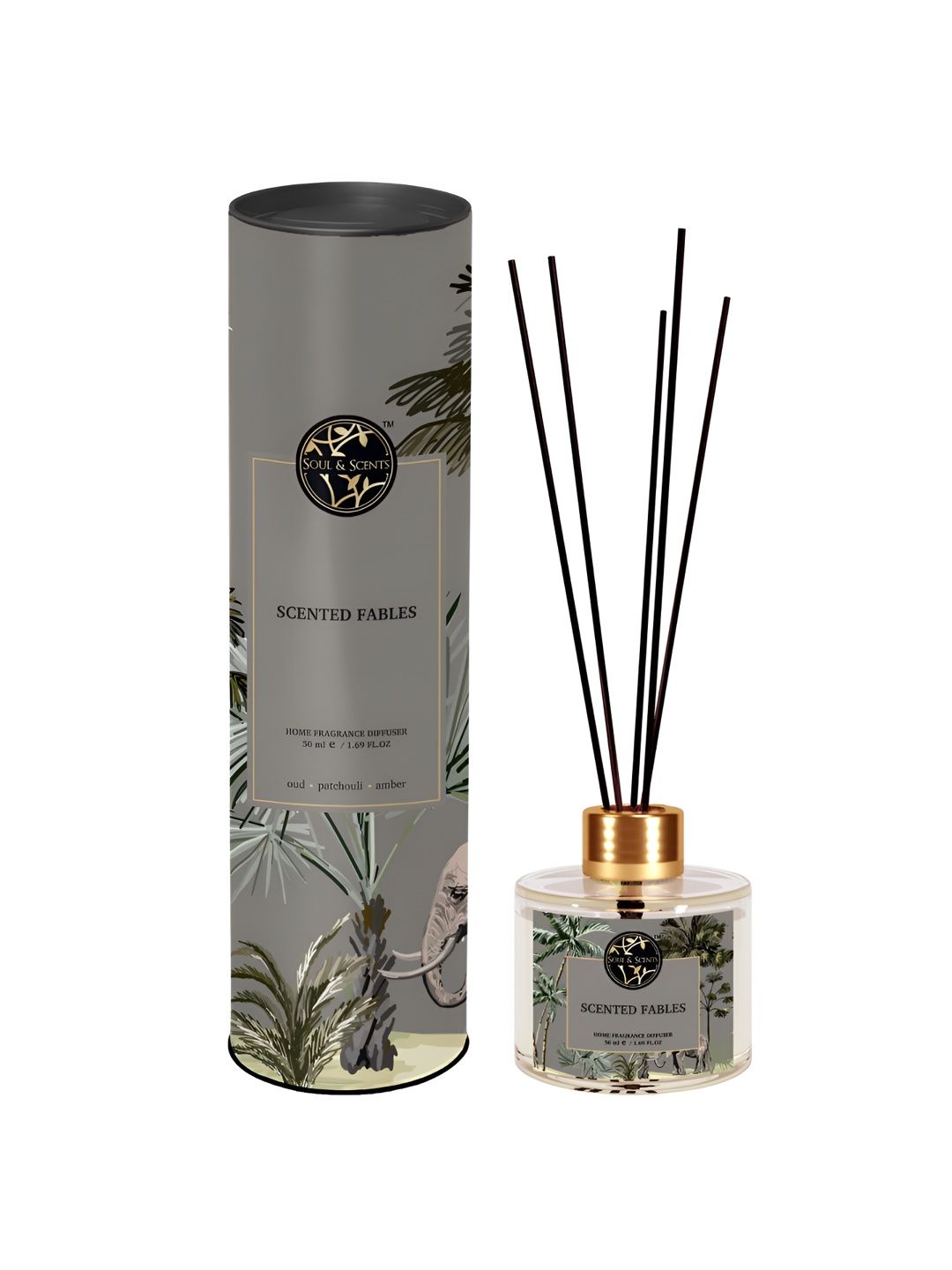 SOUL & SCENTS Grey Scented Fables Fragrance Reed Diffuser Set- 50 ml-picture-37