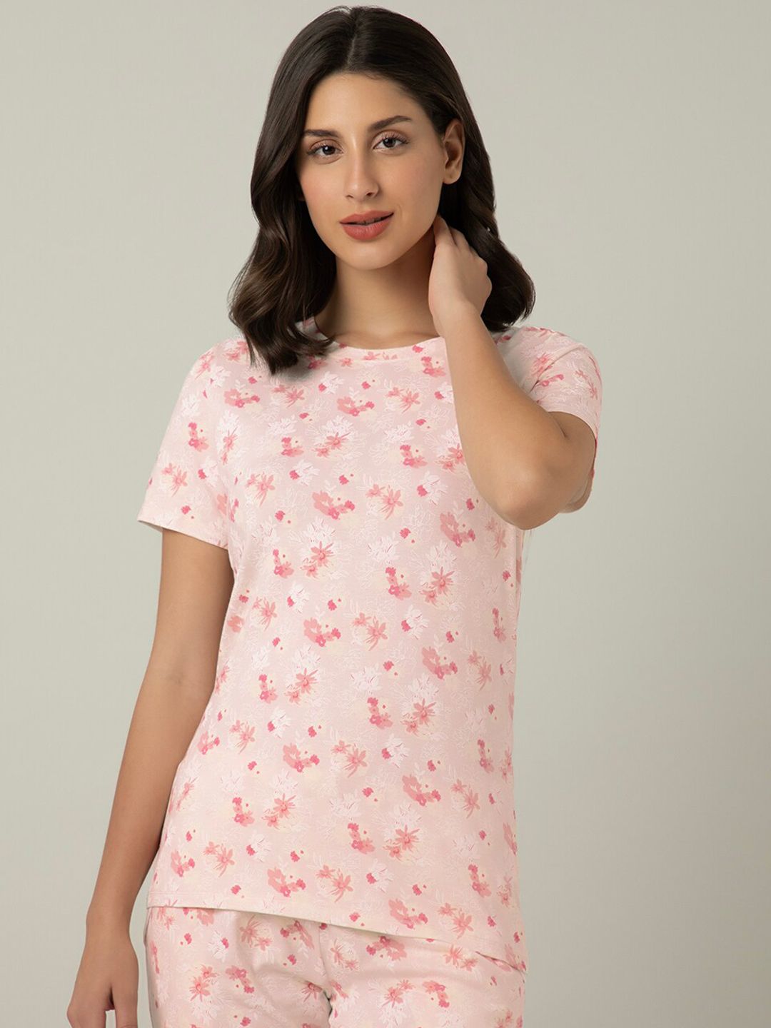 Amante Floral Printed Lounge T-shirt-picture-14