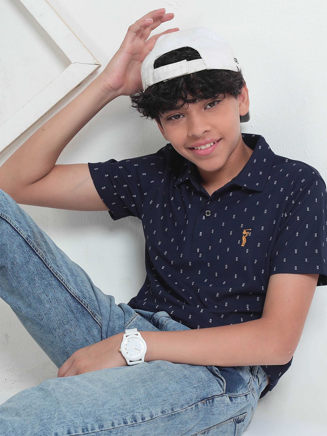 STELLERS Boys Printed Polo Collar T-shirt-image-5