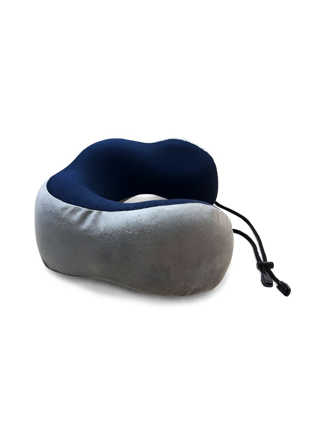 Sleepsia Grey & Navy Blue Memory Foam Filled U Shape Travel Pillow-image-36