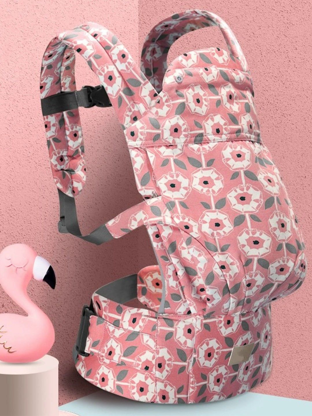 Polka Tots Infants Floral Printed Cotton Baby Carrier-picture-32