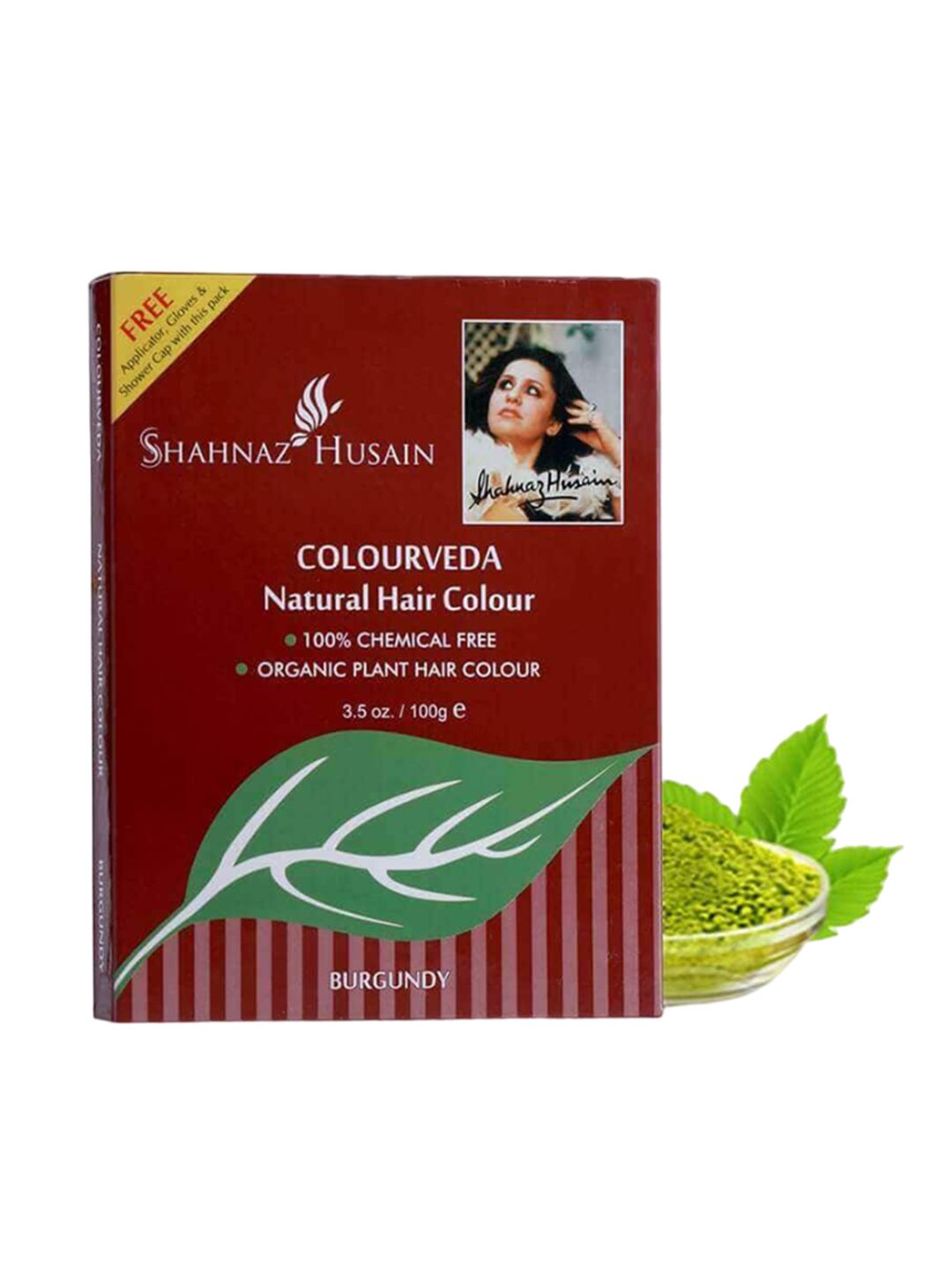 Shahnaz Husain Colourveda Natural Hair Colour - 100g - Burgundy-picture-55