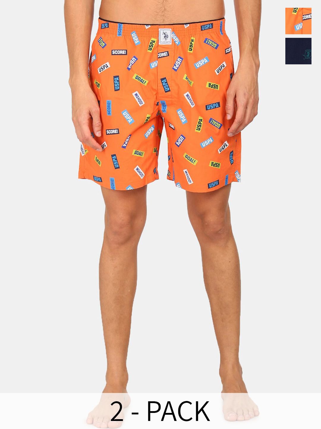 U.S. Polo Assn. Men Pack Of 2 Conversational Printed Cotton Boxers 22596650-1-15246454-picture-45