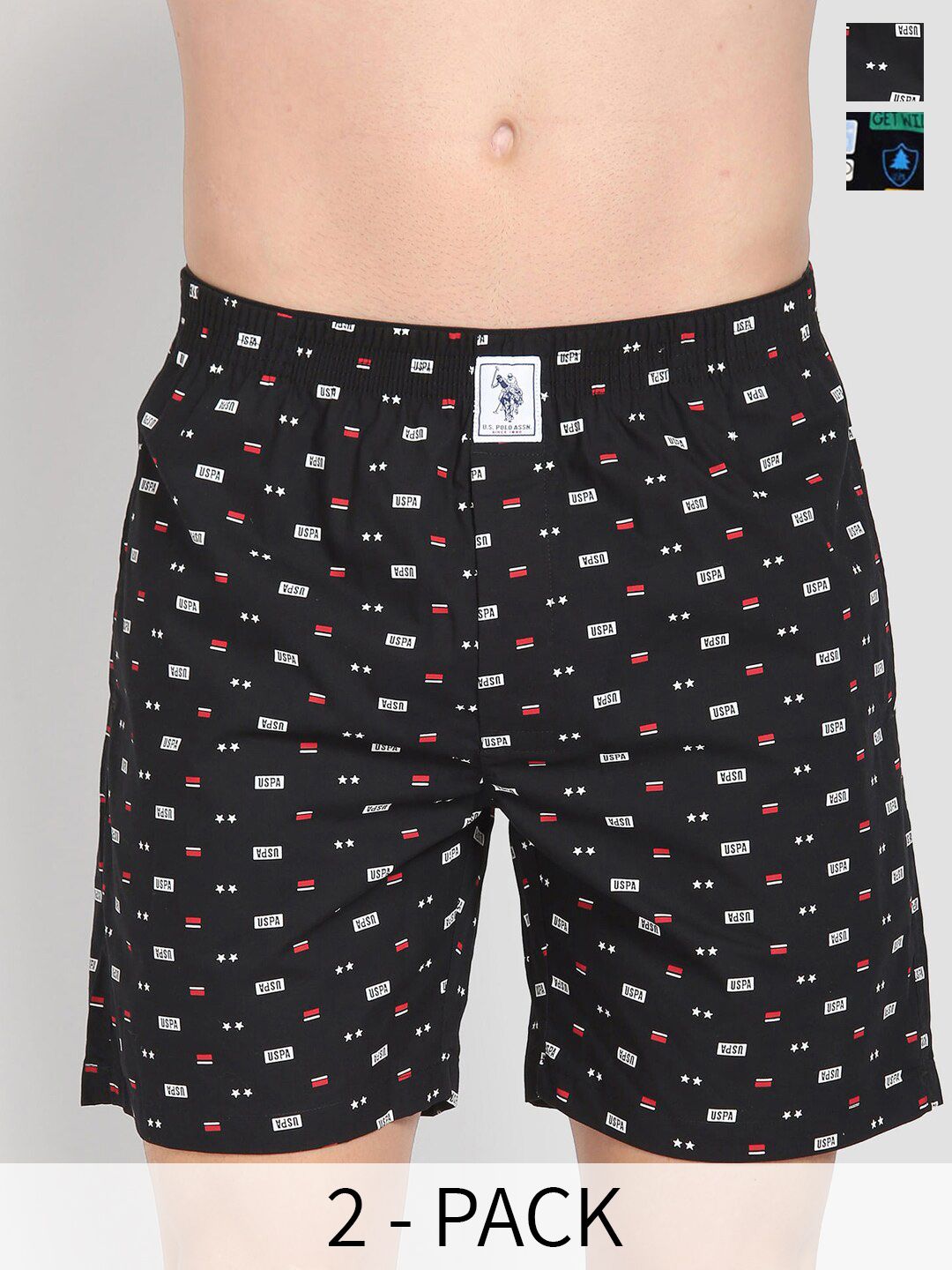 U.S. Polo Assn. Men Pack Of 2 Conversational Printed Cotton Boxers 22596658-1-26077954-picture-36