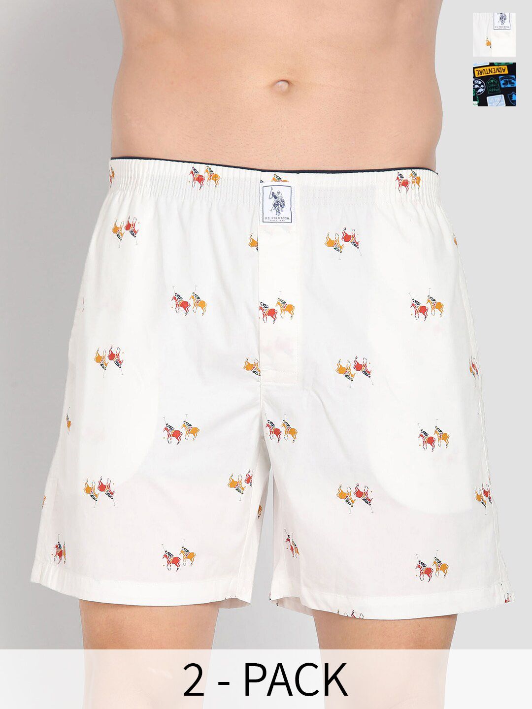 U.S. Polo Assn. Men Pack Of 2 Conversational Printed Cotton Boxers 22596658-1-26077946-picture-19